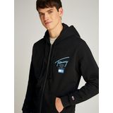 Tommy Jeans Sweatjacke »TJM REG SIG TWIST ZIPTHRU EXT«, mit großem Logo am Rücken