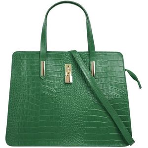 Cluty Henkeltasche, echt Leder, Made in Italy