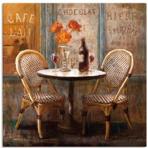 Artland Wandbild »Triff mich im Cafe I«, Restaurant & Cafés, (1 St.), als Leinwandbild, Poster in verschied. Größen