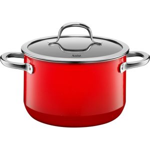 Silit Fleischtopf »Passion red, Kochtopf Induktion schneid- und kratzfest«, Silargan®, für alle gänigen Herdarten geeignet, Made in Germany