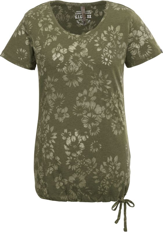 G.I.G.A. DX by killtec T-Shirt »GS 44 WMN TSHRT«, Leichtes Damen T-Shirt mit floralem Print und verstellbarem Saum