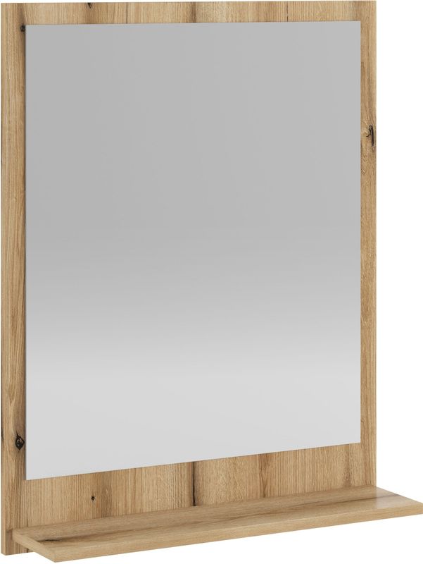 INOSIGN Badspiegel »Oslo, Spiegel in Eiche Evoke, Wandspiegel im skandinavischen Design«, mit Ablagefläche, 60 cm breit