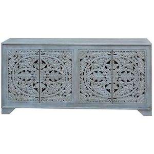 Home affaire Sideboard »Kenmare«, Kommode aus Mangoholz, dekorative Schnitzereien, Breite 170 cm