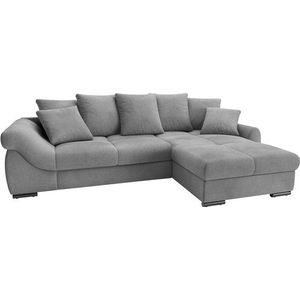 Mr. Couch Ecksofa »Livorno L-Form«, inkl. Hochschläfer-Bettauszug, XL-Bettkasten weiß beschichtet