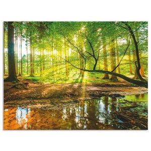 Artland Küchenrückwand »Wald mit Bach«, (1 tlg.), Alu Spritzschutz mit Klebeband, einfache Montage
