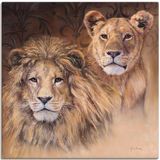 Artland Wandbild »Löwen«, Wildtiere, (1 St.), als Alubild, Outdoorbild, Leinwandbild, Poster, Wandaufkleber