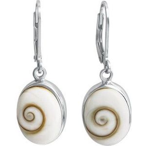 Vivance Paar Ohrhänger »925/- Sterling Silber rhodiniert mit Muschel weiß«