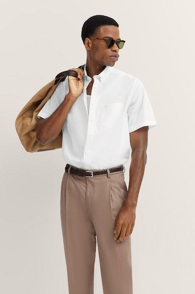 bugatti Kurzarmhemd, mit Button-Down-Kragen