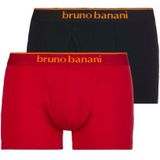 Bruno Banani Boxershorts »Short 2Pack Quick Access«, (2er Pack), Kontrastfarbene Details