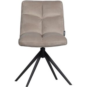 WOOOD Drehstuhl »Vinny«, Samt, mit Drehfuß, Breite 48 cm