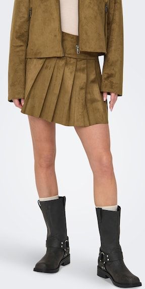 ONLY Minirock »ONLTULIP FAUX SUEDE PLEAT SKIRT OTW«