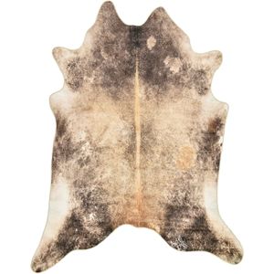 Gino Falcone Fellteppich »Emilia«, fellförmig, 3 mm Höhe, Kunstfell, bedruckt, Kuhfell-Optik, ideal im Wohnzimmer & Schlafzimmer