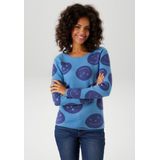 Aniston CASUAL Strickpullover, mit eingestrickten Smileys - NEUE KOLLEKTION