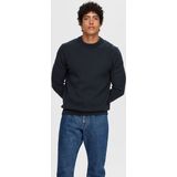 SELECTED HOMME Rundhalspullover »SLHDANE LS KNIT STRUCTURE CREW NECK NOOS«