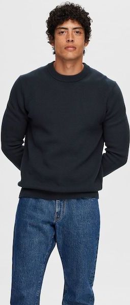 SELECTED HOMME Rundhalspullover »SLHDANE LS KNIT STRUCTURE CREW NECK NOOS«