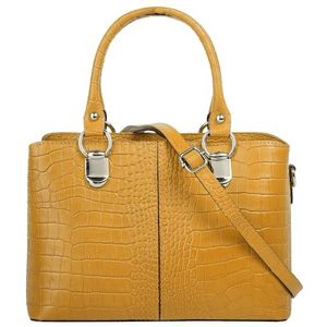 Cluty Umhängetasche, echt Leder, Made in Italy