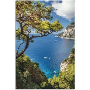 Artland Wandbild »Punta de Masullo, Insel Capri, Italien«, Meer Bilder, (1 St.), als Alubild, Outdoorbild, Leinwandbild, Poster, Wandaufkleber