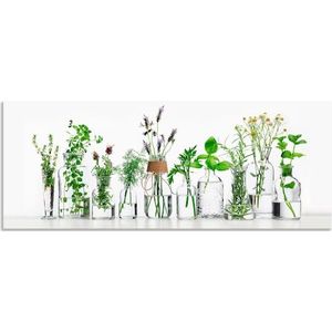 Artland Küchenrückwand »Öle mit Kräutern«, (1 tlg.), Alu Spritzschutz mit Klebeband, einfache Montage