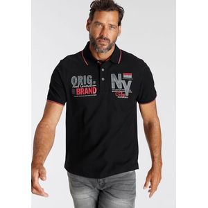 Man's World Poloshirt, Kurzarm, mit stilvollem Print, Polokragen