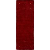 carpetfine Wollteppich »Gabbeh Uni, auch als Läufer erhältlich«, rechteckig, 15 mm Höhe, reine Wolle, handgewebt, Gabbeh Loom Tiermotiv, große Farbauswahl