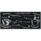 Artland Küchenrückwand »Kaffee. Designelemente auf einer Tafel«, (1 tlg.), Alu Spritzschutz mit Klebeband, einfache Montage