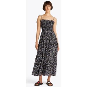 Tommy Jeans Maxikleid »TJW AOP CHIFFON MAXI DRESS EXT«, mit Allover-Print, Rüschen