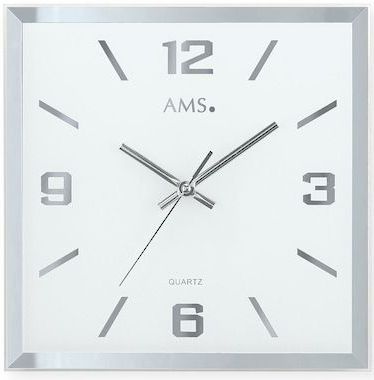 AMS Wanduhr »W9324«, Quarzuhr,Glas,Wohnzimmer,Esszimmer,Küche,Arbeitszimmer,Büro, Flur