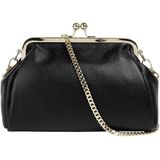 Cluty Abendtasche, echt Leder, Made in Italy