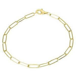 Vivance Armband »925/- Sterlingsilber Gliederarmband glanz vergoldet 19 cm«