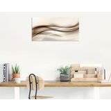 Artland Wandbild »Braune abstrakte Welle«, Muster, (1 St.), als Alubild, Outdoorbild, Leinwandbild, Poster, Wandaufkleber