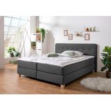 Home affaire Boxspringbett »Fargo«, inkl. Topper, in 3 Matratzenarten, in Samt- oder Strukturstoff
