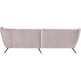 3C Candy Ecksofa »Beatrice Designsofa in moderner Retrooptik, bequem und extravagant«, mit Rückensteppung im Rautenmuster, Ohrenbacken Optik, L-Form