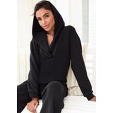 French Connection Hoodie, mit V-Ausschnitt und breitem Kragen, Loungewear