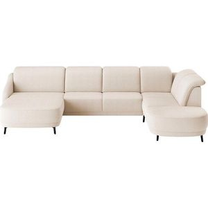 sit&more Wohnlandschaft »Blues U-Form«, inkl. Kopfteilverstellung, wahlweise mit Klapptisch und USB