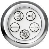 OTTOFOND Whirlpool-Badewanne »Atlanta«, (Set), 170x75 cm, inkl. 1 Nackenstütze und 2 Griffe in silbermatt