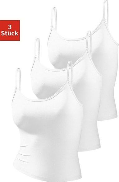 Vivance active Spaghettitop, (3er-Pack), aus weicher Microfaser