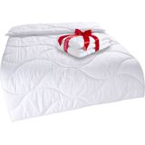 my home Microfaserbettdecke »Caelan, kaufe eine Decke - erhalte die Leichtbettdecke gratis dazu!«, warm, Füllung 100% Polyester, Bezug 100% Polyester, (1 St.), Bettdecke 135x200 cm und 155x220 cm, Sommer, Winter