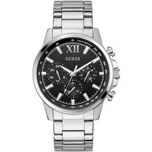Guess Multifunktionsuhr »WALKER«, Quarzuhr, Armbanduhr, Herrenuhr, Datum, Wochentag, Edelstahlarmband