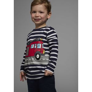 KIDSWORLD Langarmshirt »TATÜ TATA die Feuerwehr ist da«, langärmlig, Basic-Passform, gestreift und bedruckt