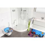 Sanilo Badaccessoire-Set »Ocean«, (Komplett-Set, 3 tlg.), bestehend aus WC-Sitz, Badteppich und Waschbeckenstöpsel