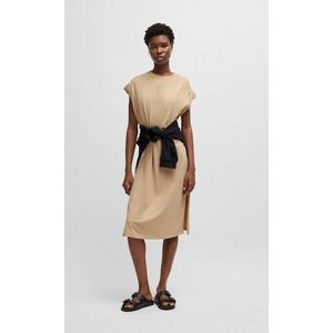 BOSS ORANGE Jerseykleid »Edress Premium Damenmode«, mit Schlitzen, Logoschriftzug