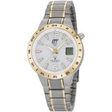 ETT Funkuhr »Basic Titan, EGT-11411-41M«, Armbanduhr, Solar, Herrenuhr, analog, digital, automatischer Kalender