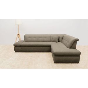 DOMO collection Ecksofa »Moric L-Form«, wahlweise mit Bettfunktion und Armlehnenverstellung, auch in Cord