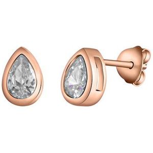 Vivance Paar Ohrstecker »925/- Sterling Silber rotvergoldet Zirkonia«