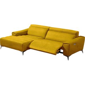 Egoitaliano Ecksofa »Suzette, Designsofa mit hohem Sitzkomfort«, mit Recamiere, inkl. 1 elektronischen Relaxfunktion, L-Form