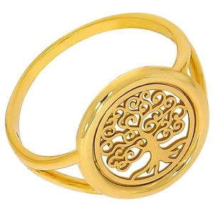 Firetti Fingerring »Schmuck Geschenk Gold 375 Damenring Goldring Lebensbaum«
