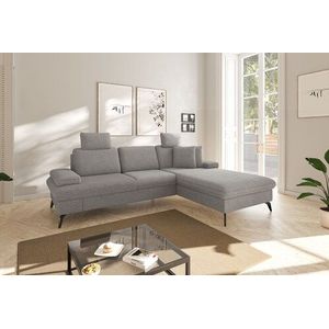 sit&more Ecksofa »Morris Jubi L-Form«, inkl. Armteilfunktion und 1 Zierkissen, wahlweise mit Bettfunktion