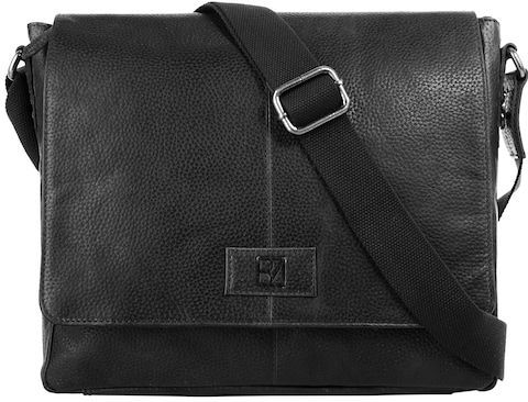 BODENSCHATZ Messenger Bag, echt Leder
