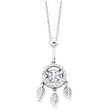Julie Julsen Kette mit Anhänger »925/- Sterling Silber rhodiniert 19 Zirkonia«