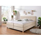 Home affaire Boxspringbett »Fargo«, inkl. Topper, in 3 Matratzenarten, in Samt- oder Strukturstoff